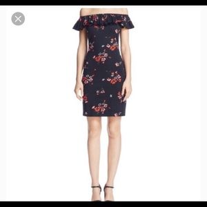 brand new rebecca taylor off shoulder dress sz M